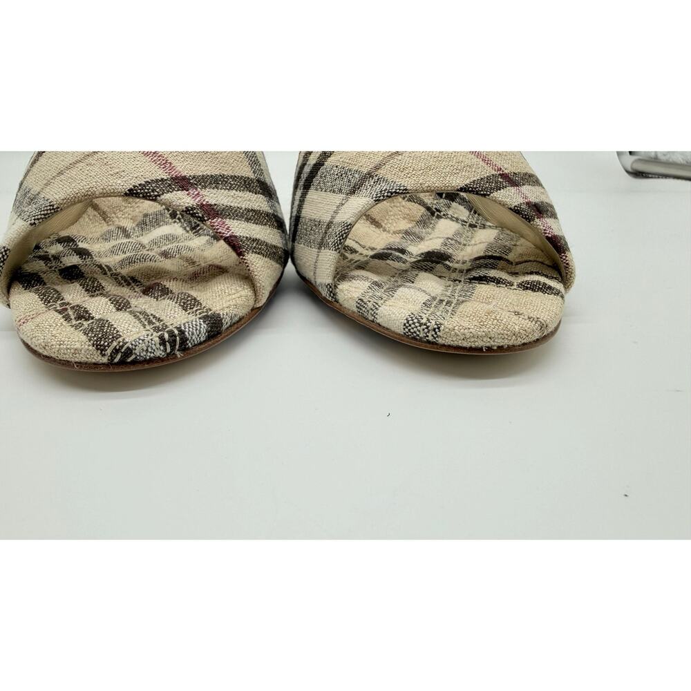 Burberry Women's Check Mews Sandals SZ:37 - Picture 5 of 16